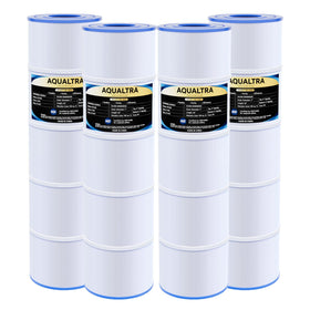 AQUALTRA CCP420 filter packaging highlighting NSF-certified materials and safety.