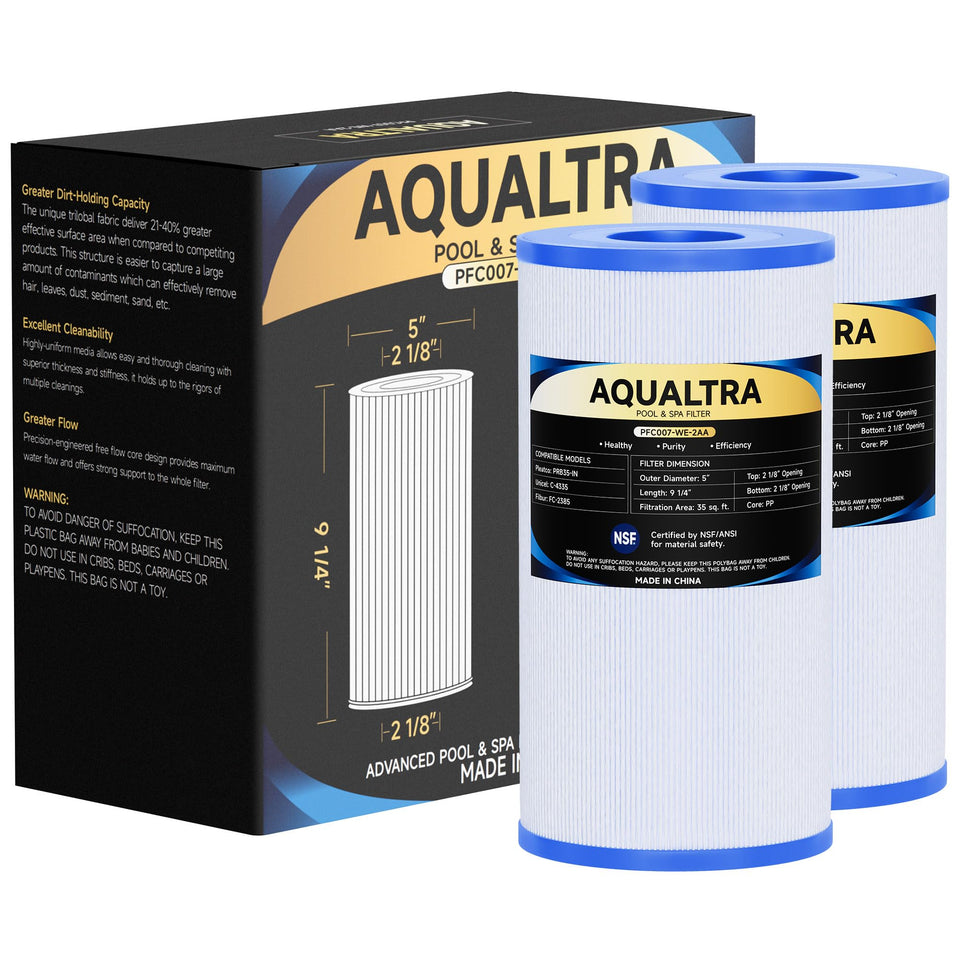 AQUALTRA PRB35-IN spa filter front view for clear water