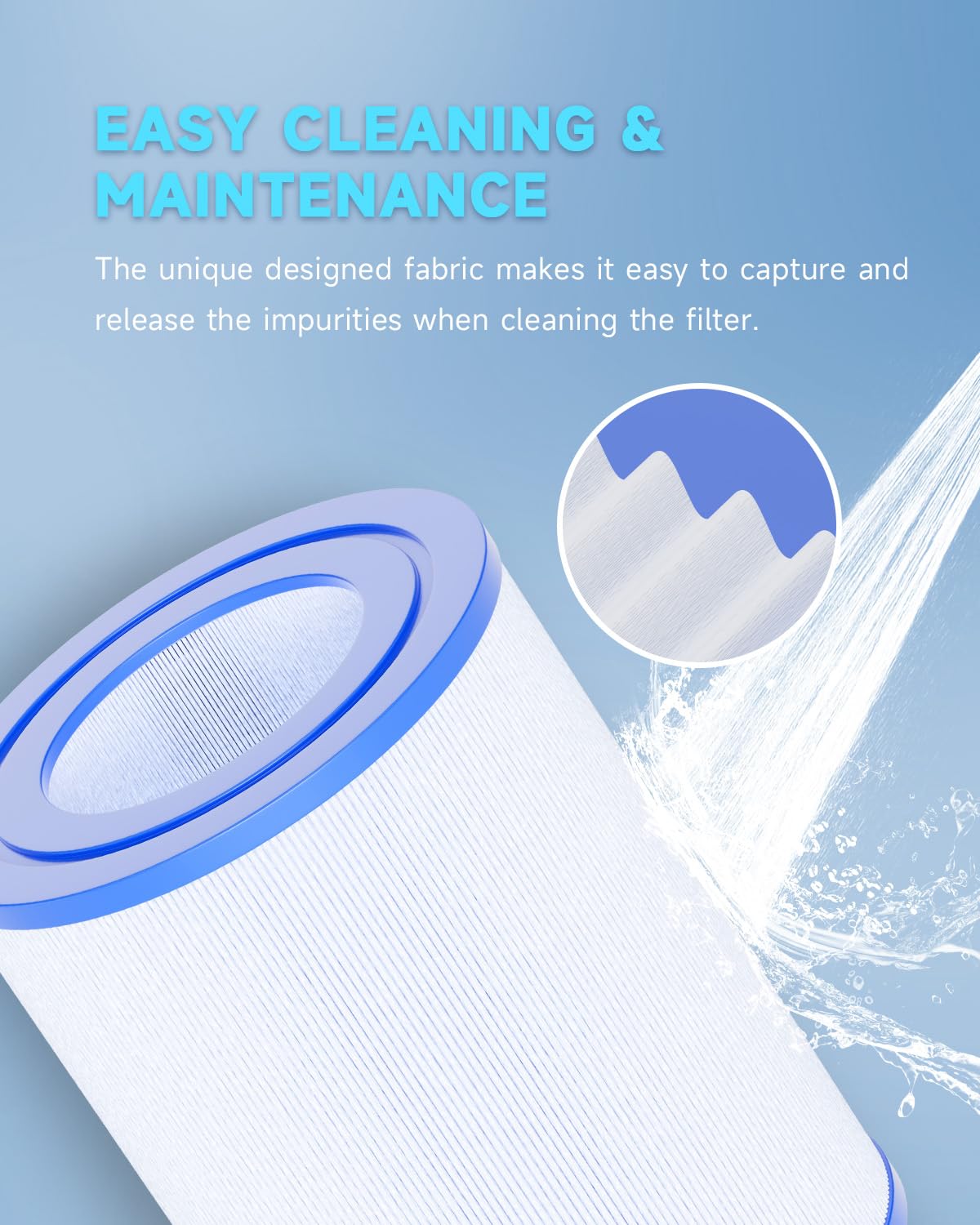AQUALTRA care instructions for lasting spa filter performance