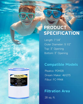 AQUALTRA washable reusable filter design saves replacement costs with rinsing