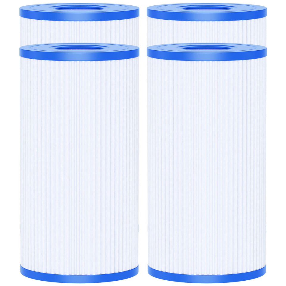 AQUALTRA Type C filter front view, 8x4 inch size for efficient above-ground pool filtration.