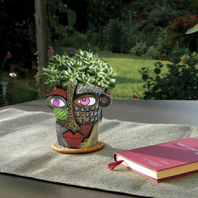 AquaLume whimsical face planter doubles as a conversation piece
