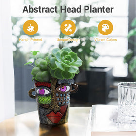 AquaLume face planter with drainage hole protects plant roots