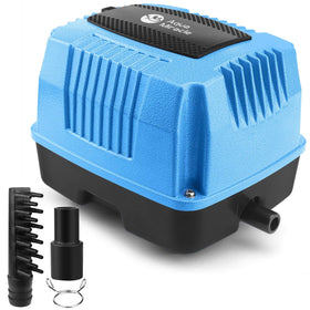 AquaMiracle AP-80 pond aerator front view with high-output air pump.