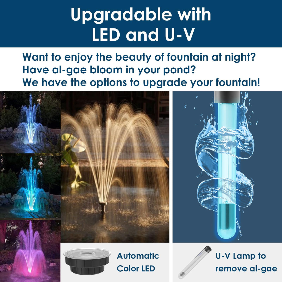 Bell nozzle spray pattern from AquaMiracle for decorative jets.