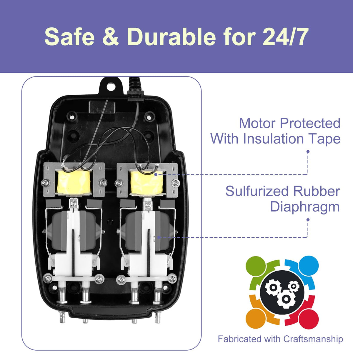 AquaMiracle check valves prevent backflow and maintain air pressure