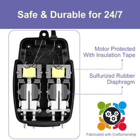 AquaMiracle check valves prevent backflow and maintain air pressure