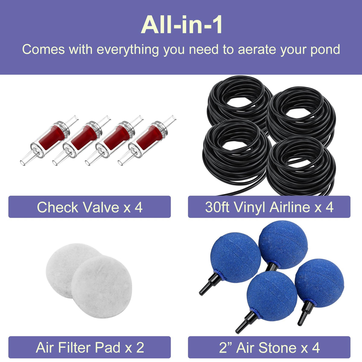 AquaMiracle ice-prevention feature supports koi ventilation during winter