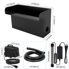 AquaMiracle installation fittings support quick, tool-free setup for your pond.