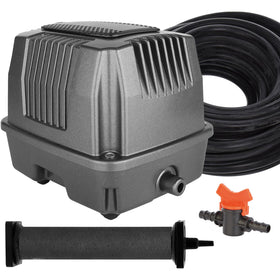 Aquamiracle Koi Pond Aerator front view showing compact aeration unit