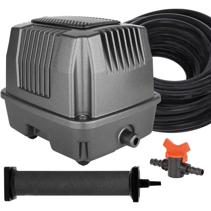 Aquamiracle Koi Pond Aerator front view showing compact aeration unit