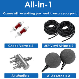 Aquamiracle koi pond setup outdoors, supports healthy water circulation day and night