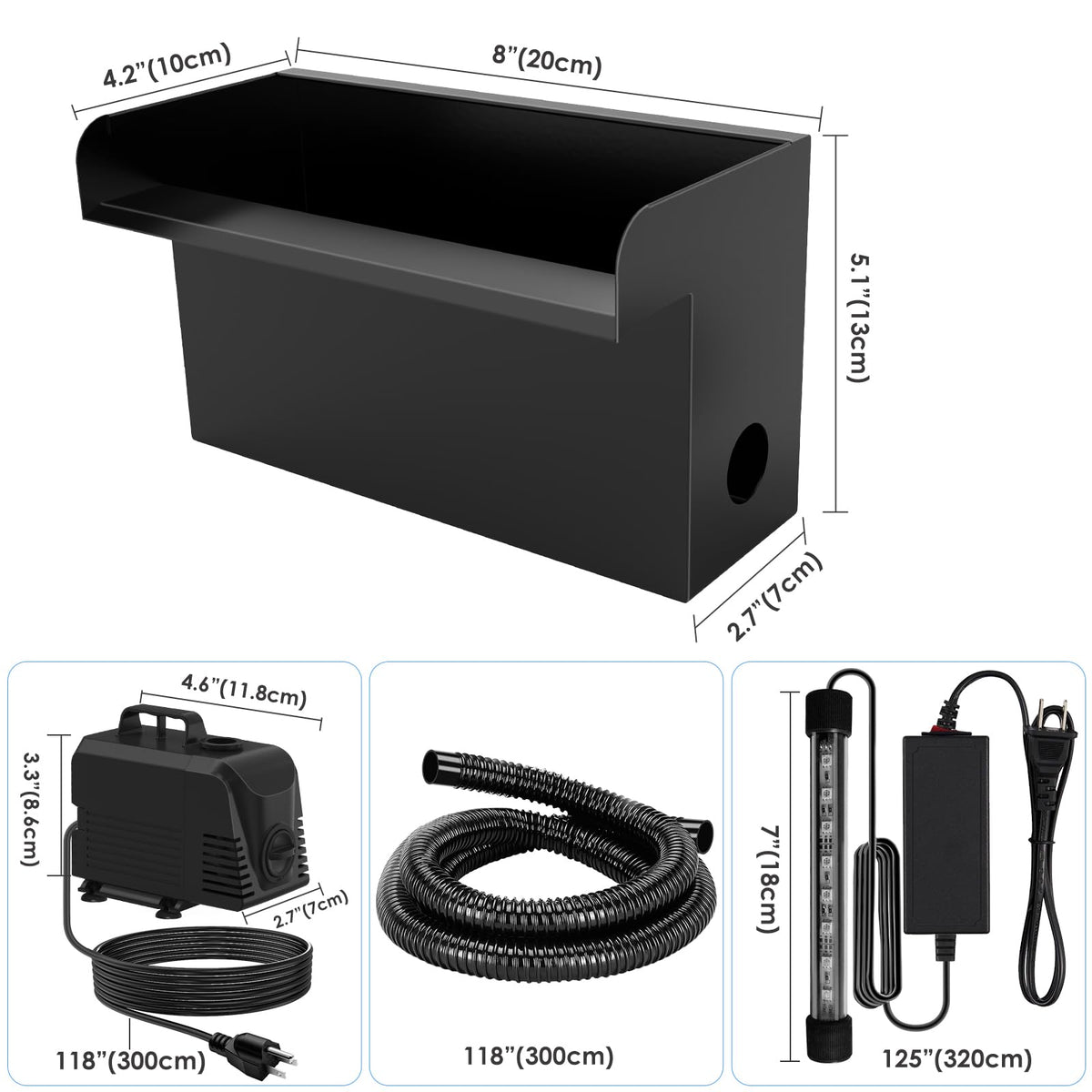 AquaMiracle outdoor fountain kit simplifies installation for ponds or gardens