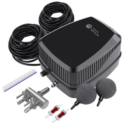 Aquamiracle pond aerator all-in-one kit ready for easy outdoor setup