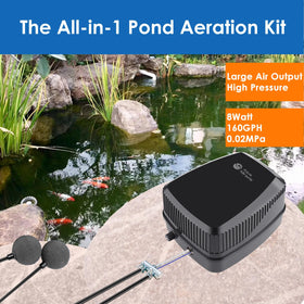 Aquamiracle 2-way manifold for customizable air distribution across your pond