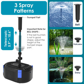 AquaMiracle four-layer filtration for clearer pond water and reduced debris
