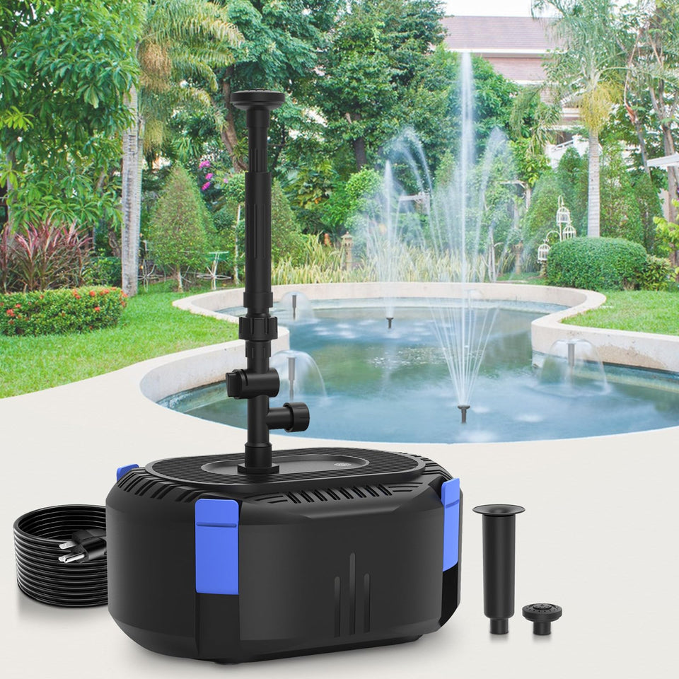 AquaMiracle Bell head fountain for a vibrant 200-350 gallon pond.
