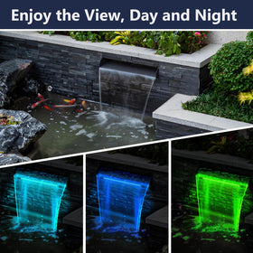 AquaMiracle remote control LED shows easy pairing and color mode changes.