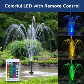 AquaMiracle three spray heads with bell volcano and daisy patterns