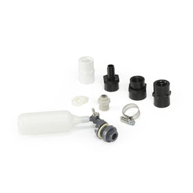 Aquascape compact water fill valve near the pump protects from dry-running