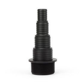 Aquascape 88022 multi-hose adapter closeup showing multiple barb sizes for versatile pond plumbing.