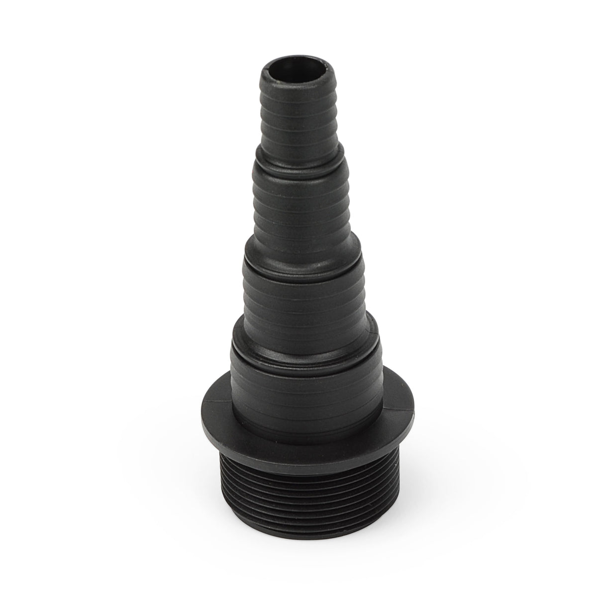 Aquascape 88022 installed in pond setup enabling flexible hose connections for pumps and fountains.
