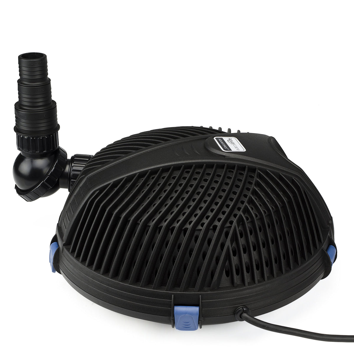 Aquascape AquaForce 1000 GPH pump maintains steady pond water flow.