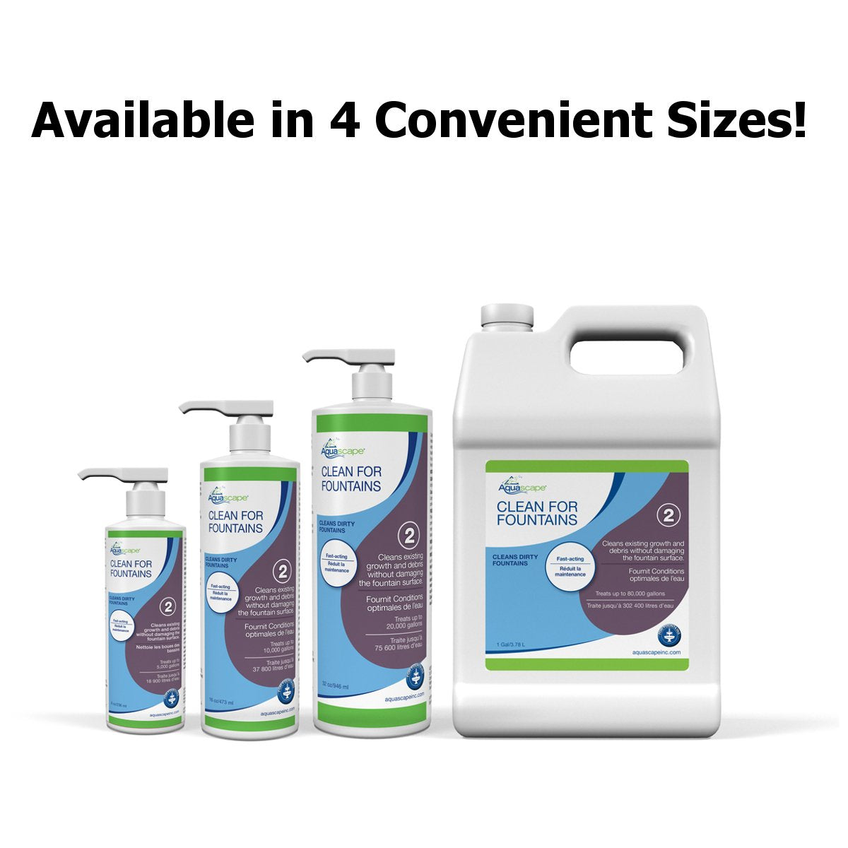 Aquascape Clean Water for Fountains demonstrates clearer water in a standing-water feature after treatment.