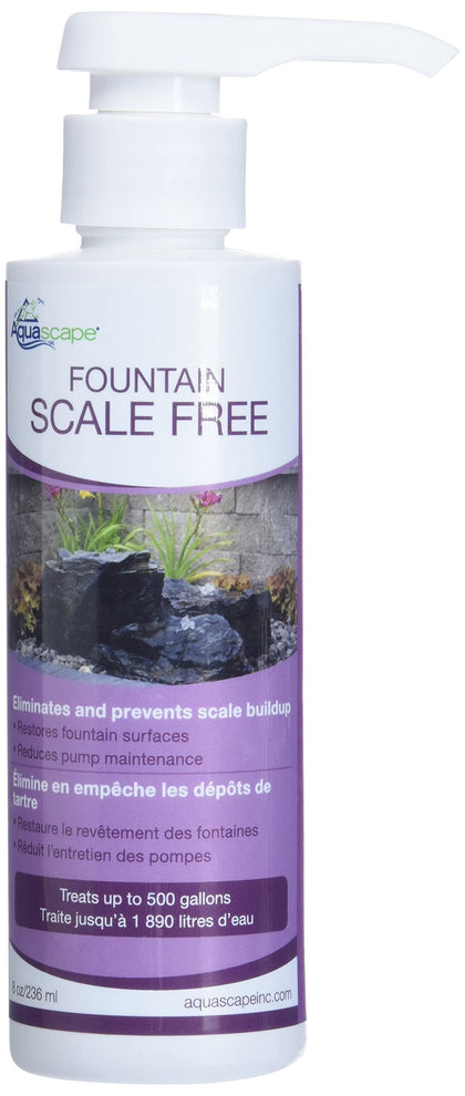 Aquascape Fountain Scale Free bottle with pump-top for easy dosing and scale protection