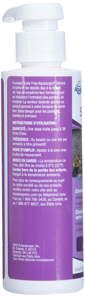 Aquascape Fountain Scale Free with lavender scent around a water feature