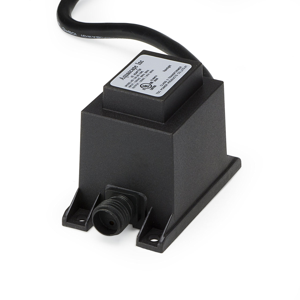 Aquascape LED Transformer 20W 12V front view powering pond lighting.