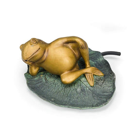 Aquascape Lily Pad Spitter detail showing realistic texture and finish