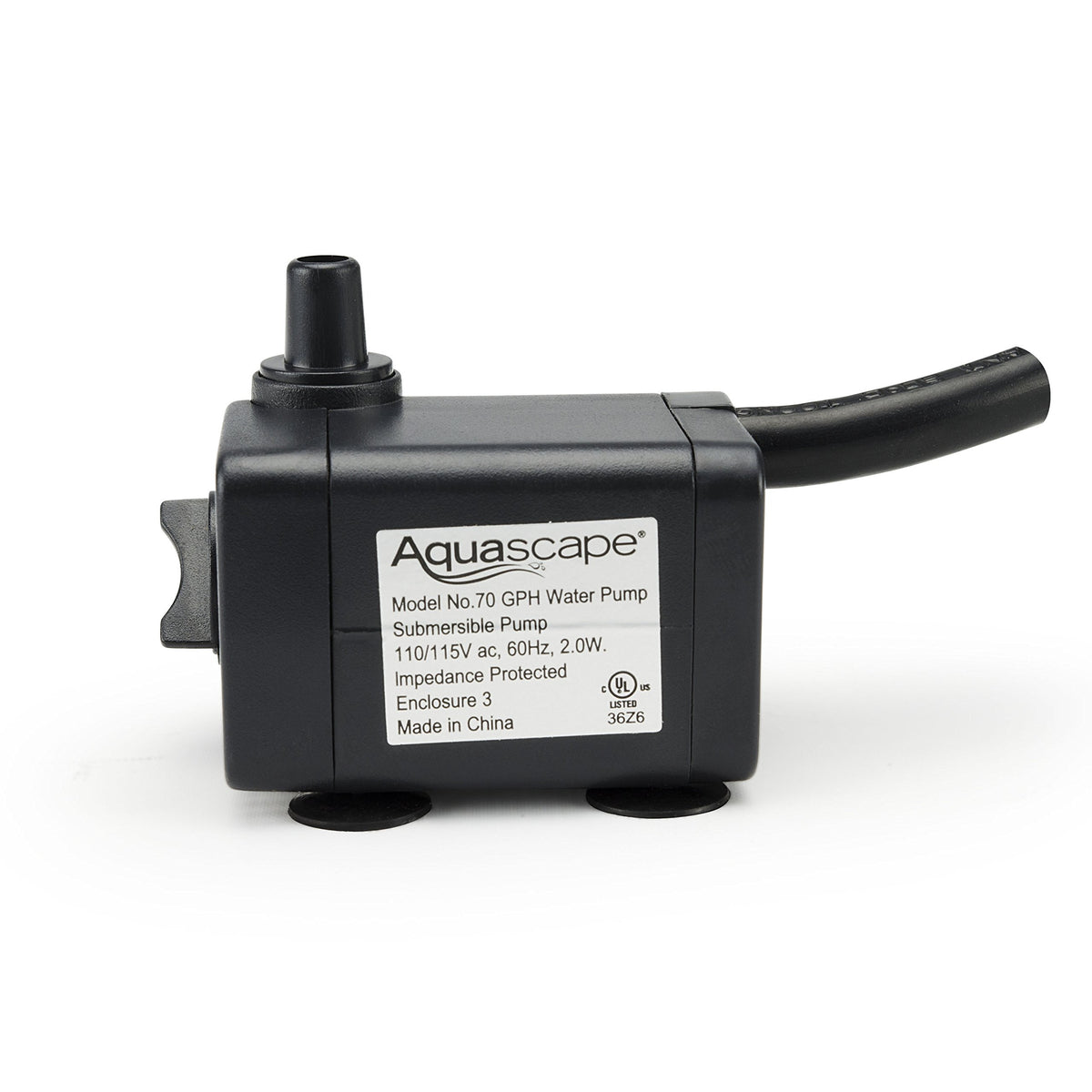 Aquascape magnet-driven pump shown during maintenance with easy-to-clean components