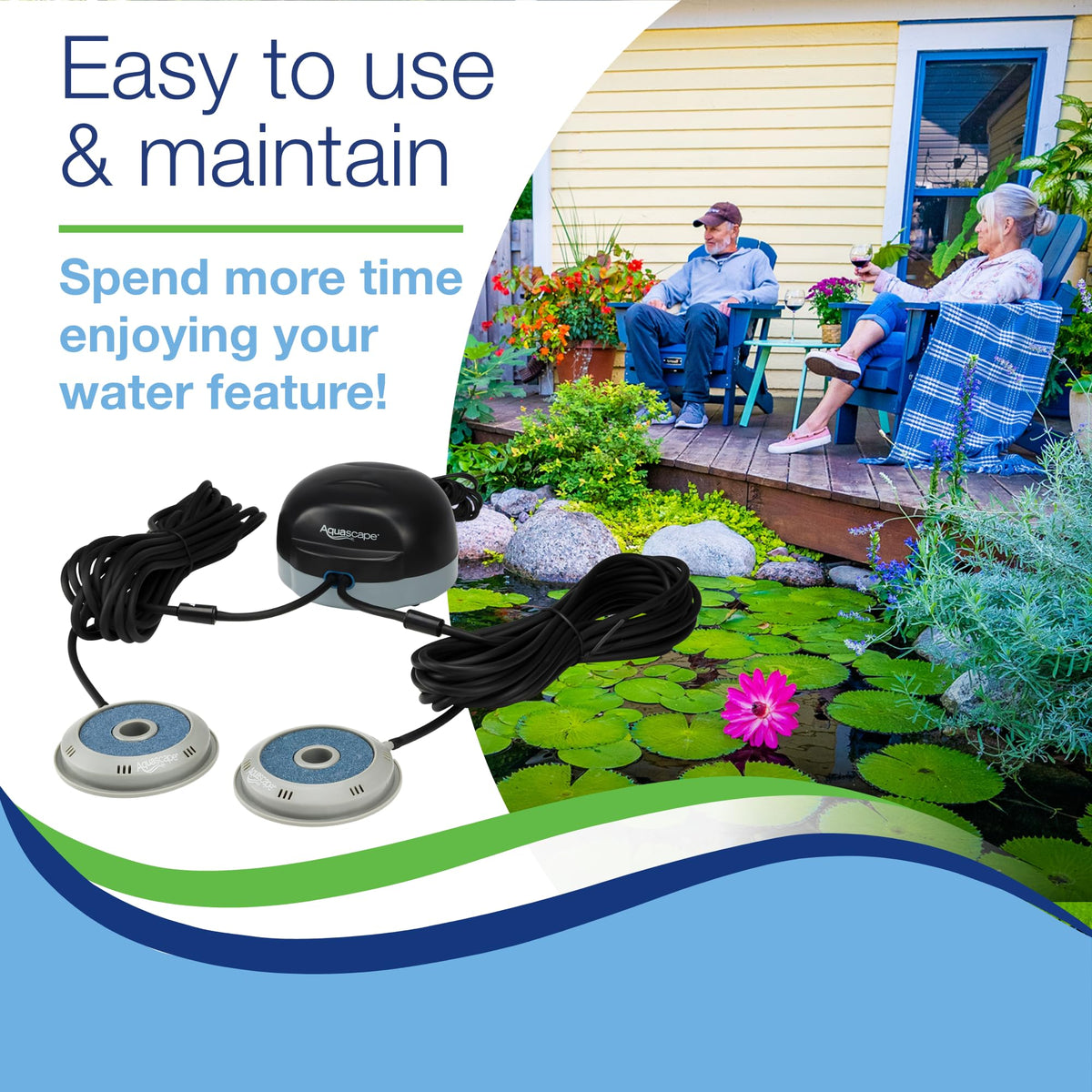 Aquascape Pond Air 4 easy installation and maintenance for DIY pond owners
