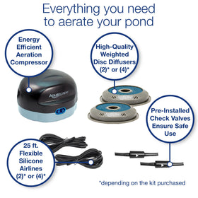 Aquascape Pond Air 4 winter-resistant air line stays flexible in cold weather