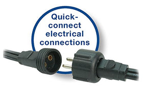 Aquascape 36-inch cord on splitter enables flexible placement around the pond.