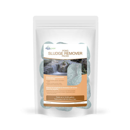 Aquascape Pond Sludge Remover Packs reduce sludge and keep pond water clear.