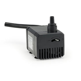Aquascape pre-filter cage protecting the pump from debris during outdoor use