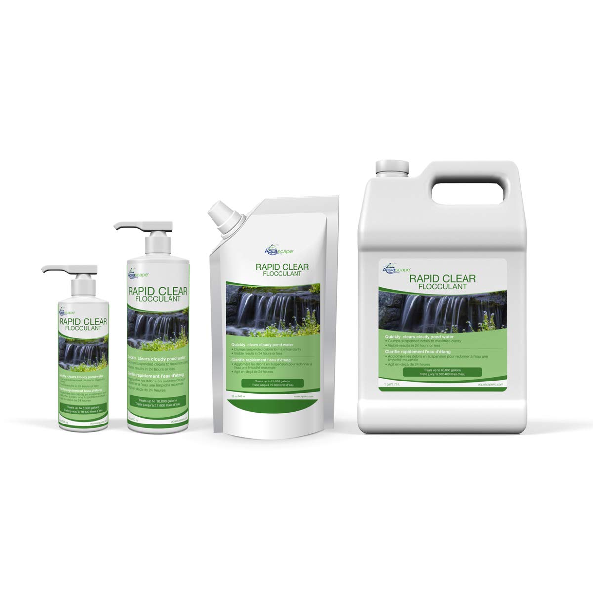Aquascape Rapid Clear enhances pond clarity for healthier viewing.