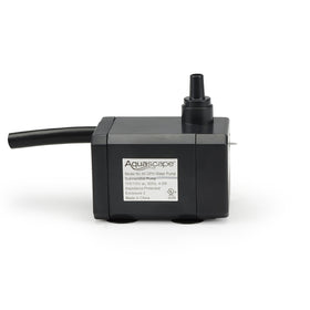 Aquascape pump base providing stable placement for indoor and outdoor features