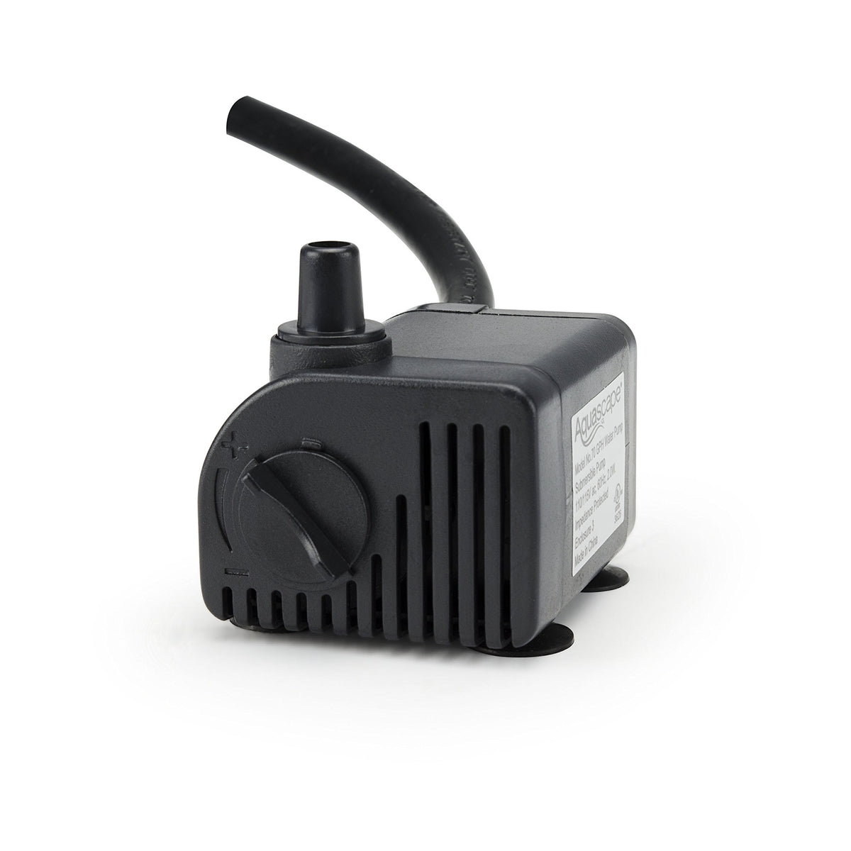 Aquascape submersible 70 GPH pump in aquariums provides reliable, low-maintenance operation.