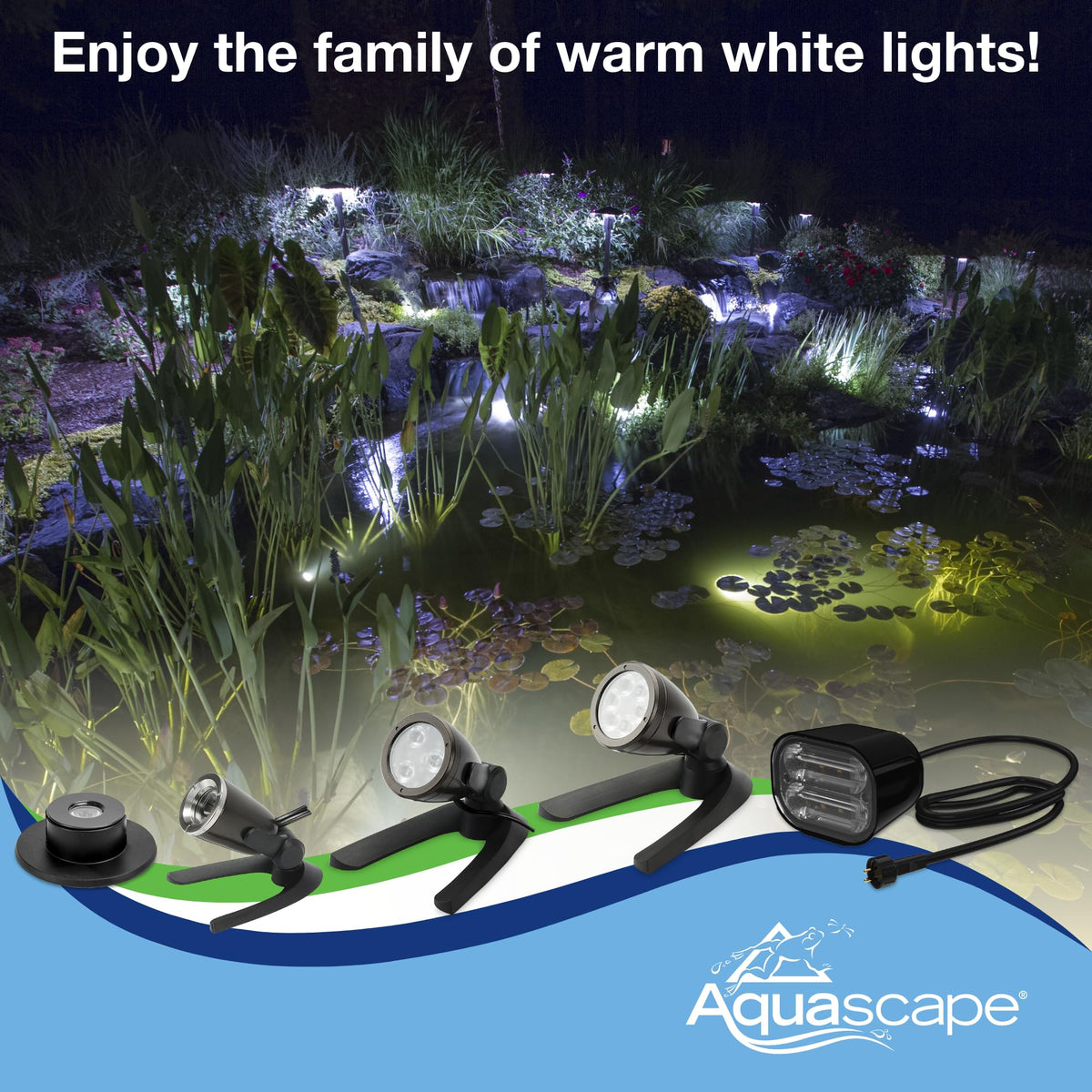 Aquascape durable fixture delivers energy-efficient pond illumination after dusk