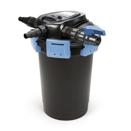 Aquascape UltraKlean 3500 bio-filter demonstrates strong filtration for clear pond water.