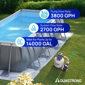 AQUASTRONG 6-way valve close-up with multiple settings