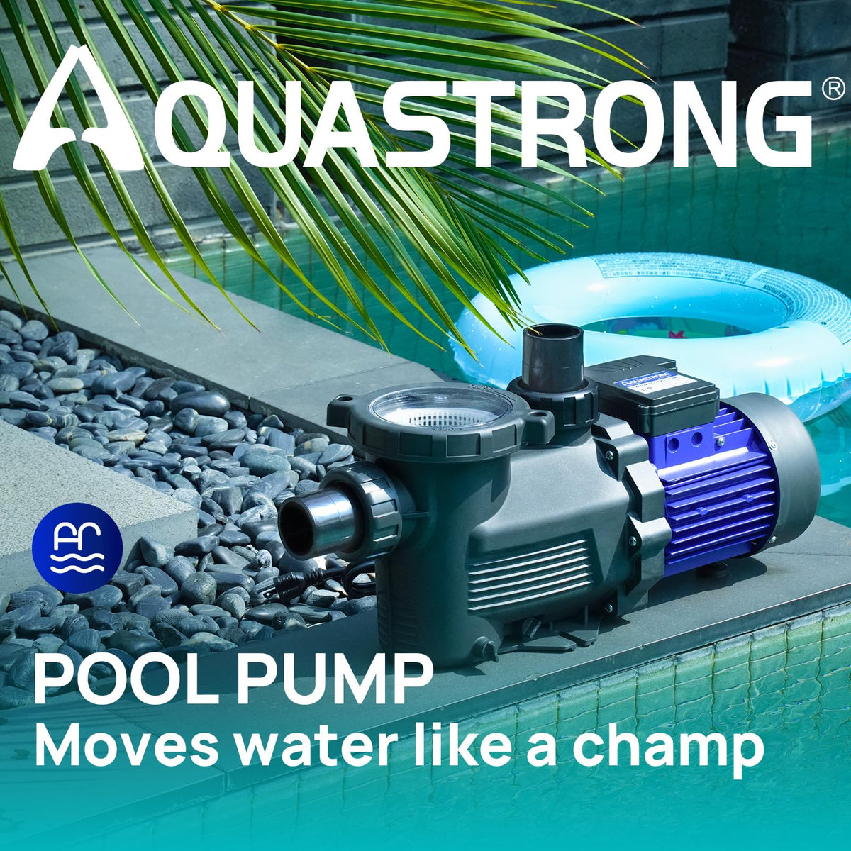 AQUASTRONG connection fittings with adapters simplify easy installation.
