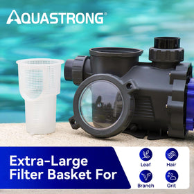 AQUASTRONG pump setup suitable for both inground and above-ground pools