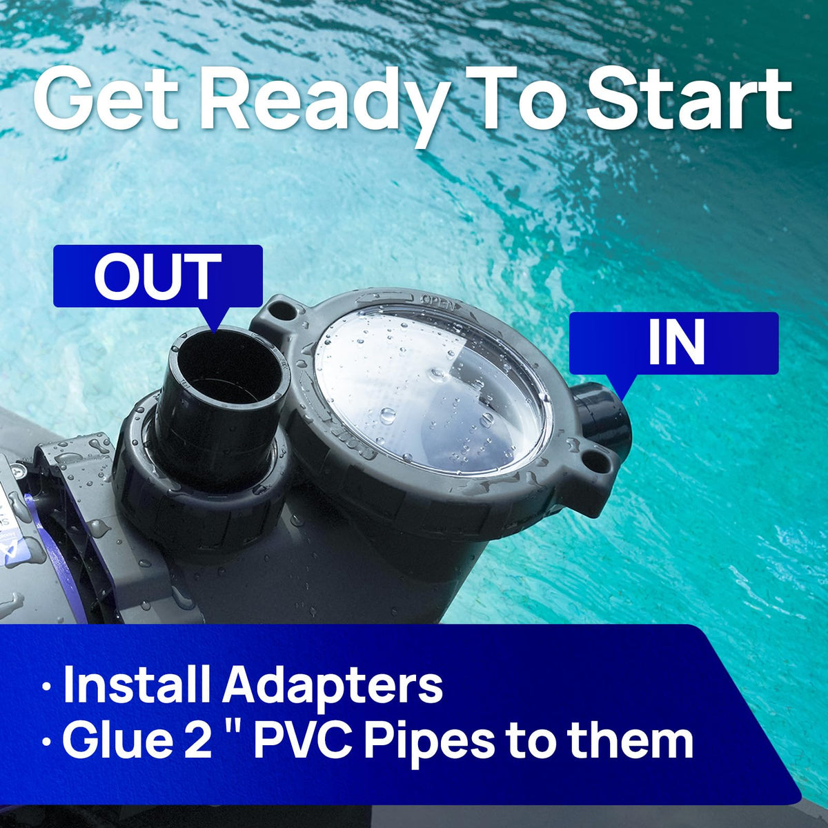 AQUASTRONG plug-and-play operation offers convenient startup.
