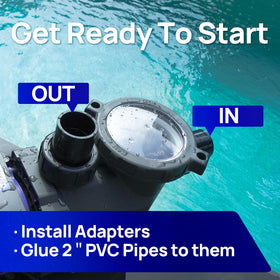 AQUASTRONG plug-and-play operation offers convenient startup.