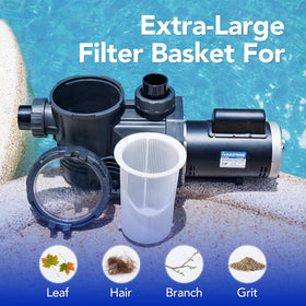 AQUASTRONG quiet operation delivers near-silent pool pumping.