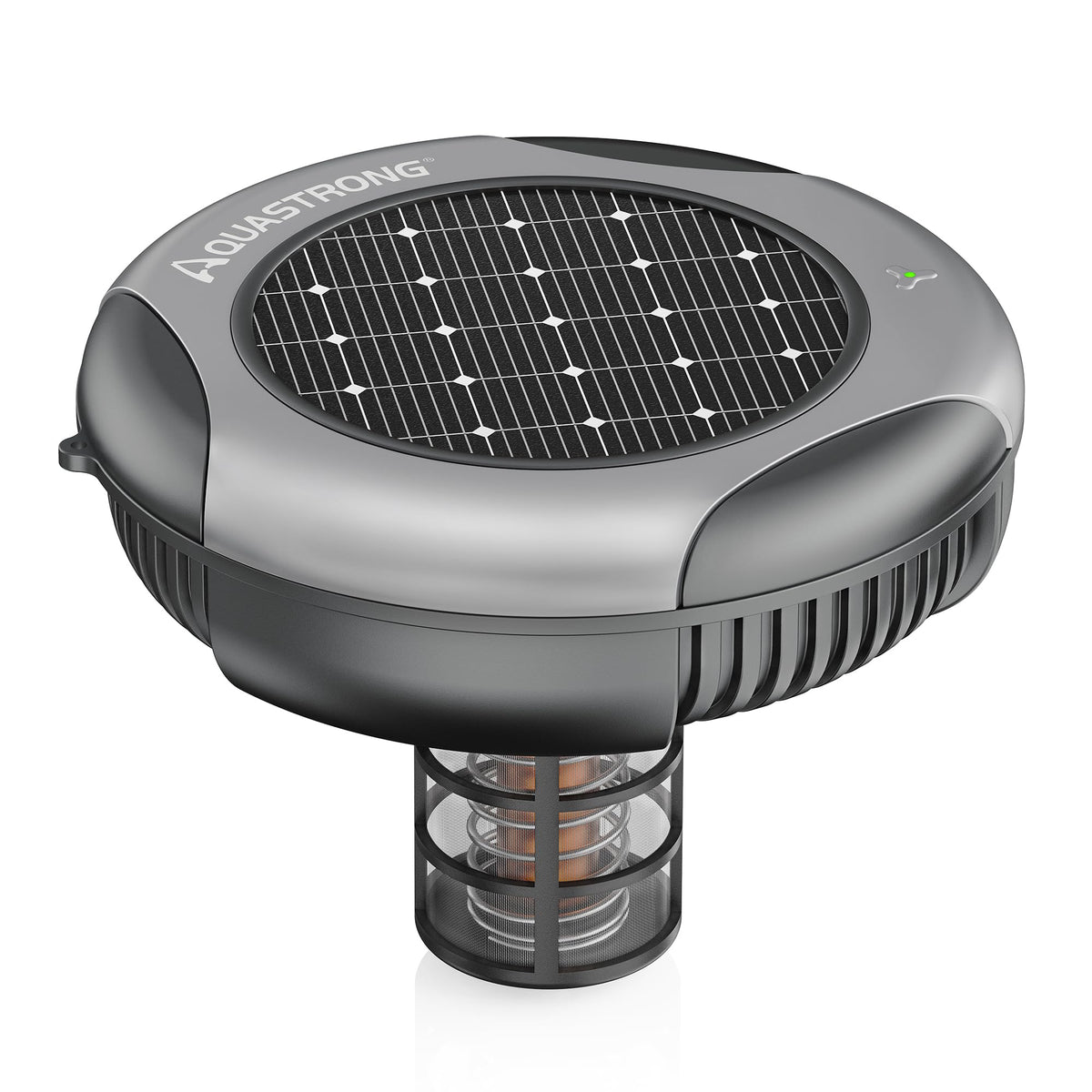 AQUASTRONG solar ionizer for 50k-gallon pools boosts clarity with solar power